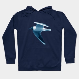 Monochrome - Black Headed Gulls Hoodie